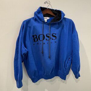 Hugo Boss Blue Hoodie Women's Small